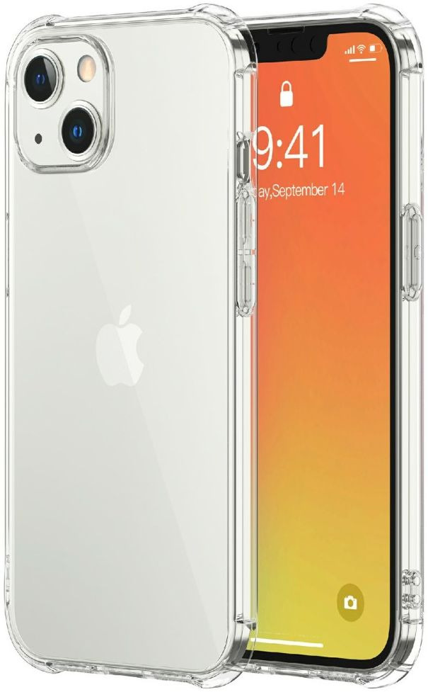 Bovenstaande Beschikbaar Afwezigheid iPhone 13 Pro Max transparant siliconen shockproof hoesje met verstevigde  randen - Hoesjes - BS Phonefix