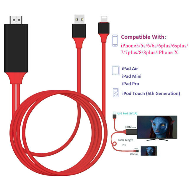 koelkast Concurreren bord Lightning naar HDTV HDMI Kabel 2 meter - Audio - BS Phonefix