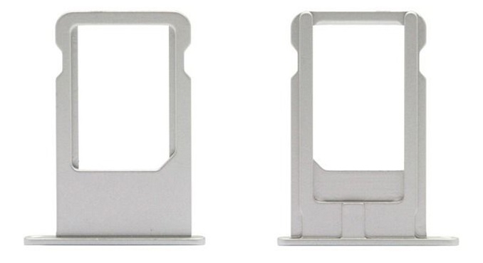 compleet Geval talent iPhone 6 simkaart houder zilver - Onderdelen - BS Phonefix